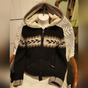 Wool Handmade Cardigan Sweater Hoodie